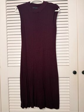 HYFVE Sleeveless Ribbed Midi Dress - Plum
